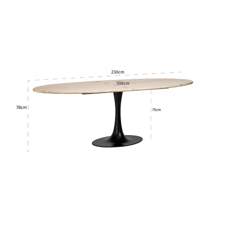 Masa de sufragerie, Hampton oval 230 [3]