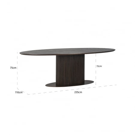 Masa  Luxor oval 235 [4]