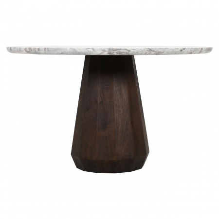 Masă de dining Oberoy 130Ø (maro), Dims: 76.0 x 130.0 x 130.0 cm [1]