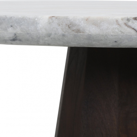Masă de dining Oberoy 130Ø (maro), Dims: 76.0 x 130.0 x 130.0 cm [3]