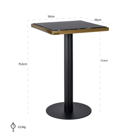 Masa dining Zenza 50x50x76 [1]