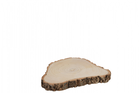 SALE % - Disc lemn PAULOWNIA, Lemn, Natural, 29x27.5x3.5 cm