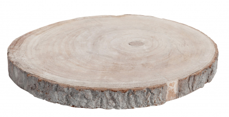 Accesorii - Disc Paulownia, Lemn, Natural, 35x35x4 cm