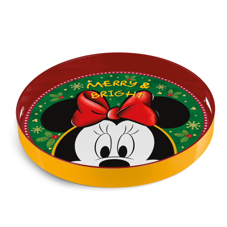 Disney, Tava, rotunda, „Minnie - Magia iernii”, Rasina, multicolora, PU 2, H 5 cm, A. 32 cm [1]