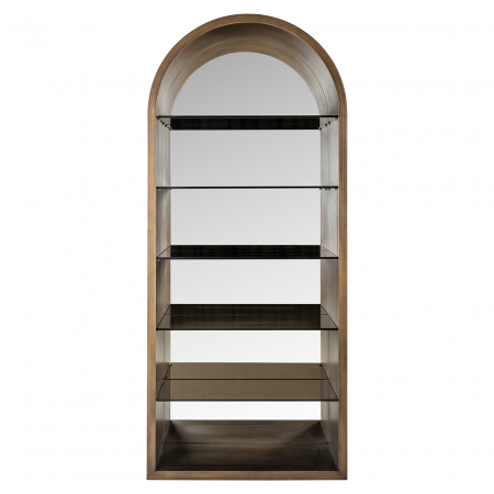 Bibliotecă Bowic (Auriu periat), Dims: 210.0 x 90.0 x 38.0 cm [1]