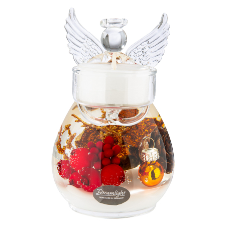 Dreamlight, Suport lumanare tip tealight, Angel Petit Medium, „Binecuvantari de cupru”, Sticla, culoarea cuprului, PU 4, H 12 cm, A. 8 cm [3]
