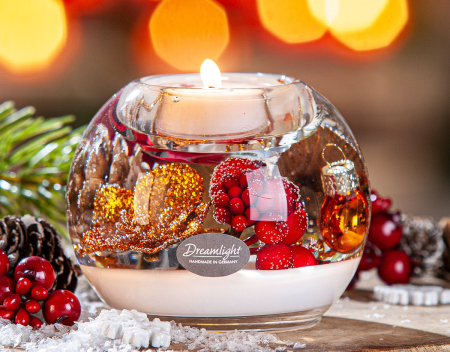 Dreamlight, Suport lumanare tip tealight, Mercury, „Binecuvantari de cupru”, Sticla, culoarea cuprului, PU 6, H 7 cm, A. 9 cm [1]