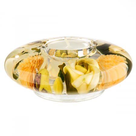 Dreamlight, Suport lumanare, Ufo Medium, Green Valley, Sticlă, ecru, PU 6, H. 5 cm, D. 12 cm [2]