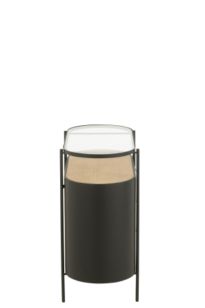 Dulap Avy, metal, natur/negru [3]