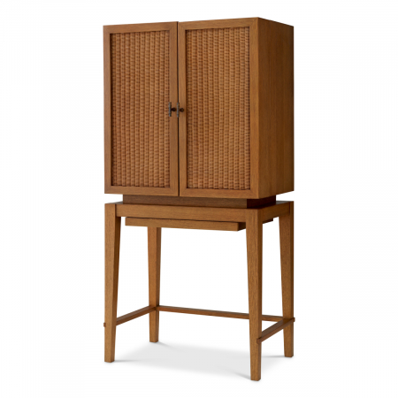 DINING - Dulap bar, Borchard furnir stejar caramel, Dimensiuni: W. 81 | D. 55 | H. 167.5  