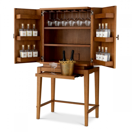 Dulap bar, Borchard furnir stejar caramel, Dimensiuni: W. 81 | D. 55 | H. 167.5   [2]