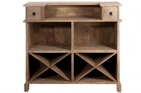 Dulap bar, Lemn, Maro, 120x50x108 cm [2]