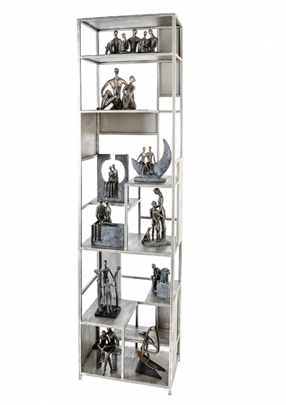 Dulap cu rafturi LEVEL, metal, 200x50x35 cm [1]