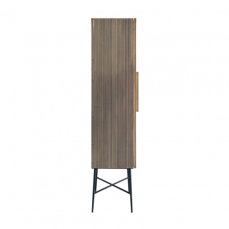 Dulap Ironville, MDF/Lemn/Metal/Alama/Fier, Bronz/Negru, 182x75x40 cm [3]