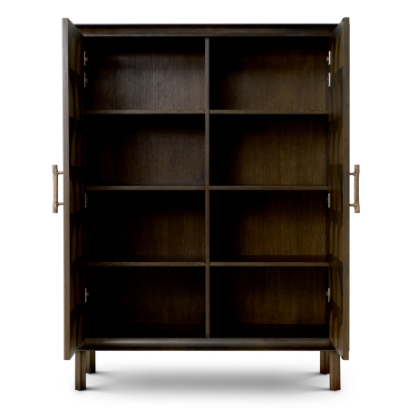 Dulap Kumo furnir stejar maro carbune |W. 131 | D. 50 | H. 170 cm  [3]