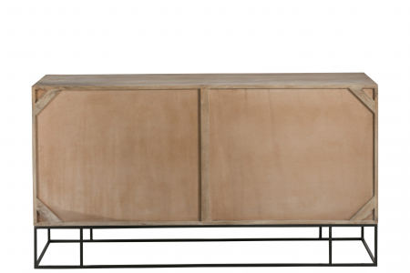 Dulap, Lemn, Negru, 160.5x45x85.5 cm [3]
