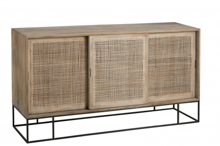 Bufete si dulapuri - Dulap, Lemn, Negru, 160.5x45x85.5 cm