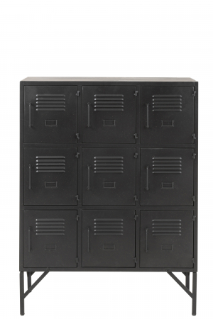 Dulap, Metal/Fier, Negru, 86x41x113.5 cm [1]