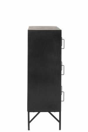 Dulap, Metal/Fier, Negru, 86x41x113.5 cm [2]