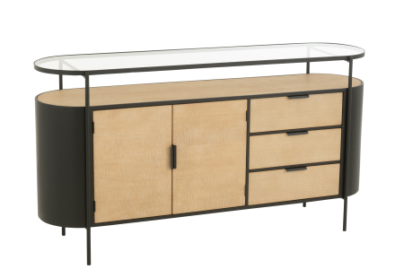 ORGANIZARE - Dulap, metal, natur/negru