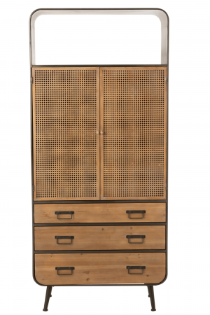 Dulap, Metal, Natural, 80x35x180 cm [1]