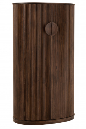 Bufete si dulapuri - Bufet bar lemn mango, Lemn, Maro, 90x55x164