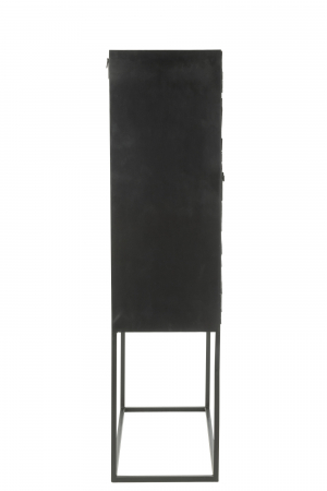 Dulap Shanil Lemn/Metal, Negru [3]