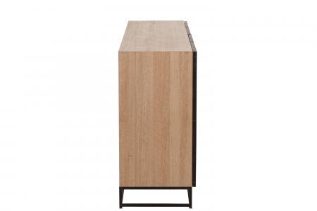Dulap Zigzag, Lemn, Negru, 180x42.5x86.5 cm [2]