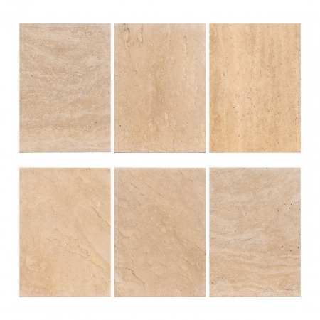 Masuta de colt, Biltmore, travertin italian (bej), Dims: 55.0 x 44.5 x 44.5 cm [4]