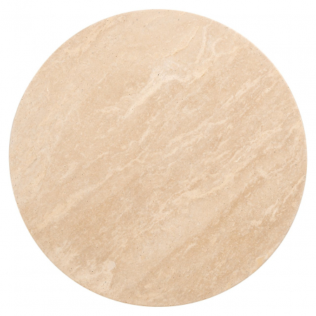 Masuta de colt, Biltmore, travertin italian (bej), Dims: 55.0 x 44.5 x 44.5 cm [2]