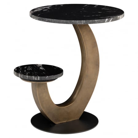 Richmond - Masuta de colt,, Tibby (Negru), Dims: 57.5 x 58.0 x 50.0 cm