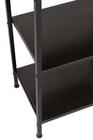 Etajera cu 1 sertar Drawer, Metal, Negru, 54x38x140 cm [5]