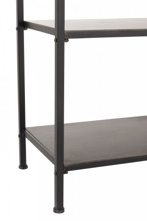 Etajera cu 1 sertar Drawer, Metal, Negru, 54x38x140 cm [4]