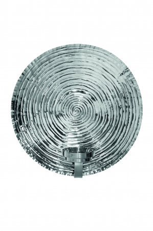 DECORATIUNI - EZ-AZORA, Suport lumânare de perete, rotund, oțel inoxidabil, d.52, l.17 cm