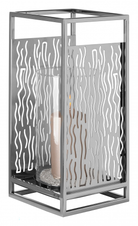 EZ-NICOSA, Suport lumânare, inox, Sticlă, l.19, l.19, h.40 cm [3]
