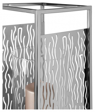 EZ-NICOSA, Suport lumânare, inox, Sticlă, l.19, l.19, h.40 cm [5]