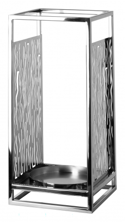 DECORATIUNI - EZ-NICOSA, Suport lumânare pentru 146231, inox, l.19, l.19, h.40 cm