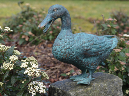 Figurine bronz - Fanatana in forma de rata, Bronz, 25 x 12 x 31 cm