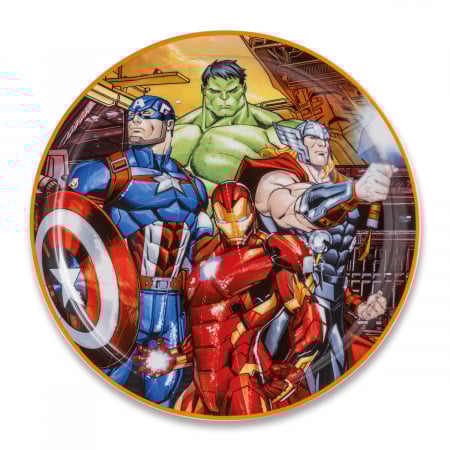 DINING - Farfurie, Marvel - Avengers, Porțelan, multicolor, PU 3, D. 31 cm