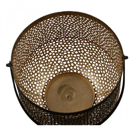 Felinar Buco, fier, negru/ auriu, 37x28 cm [2]