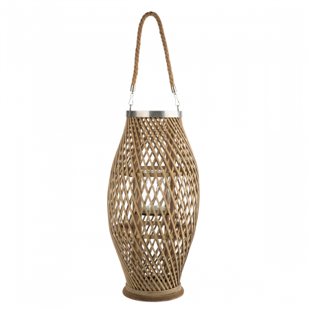 Felinar, Con, Bambus, culori naturale, PU 2, H 68 cm, D 29 cm [1]