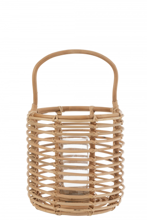 SALE % - Felinar Ellen, Rattan/Bambus, Natural, 30x30x51 cm
