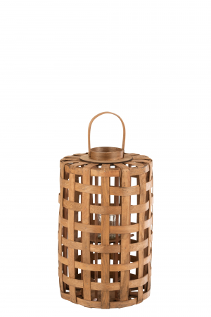 SALE % - Felinar, Lemn, Natural, 35x35x74 cm