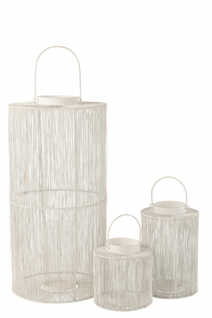 Felinar Matte, Metal/Fier, Alb, 31x31x76 cm [3]
