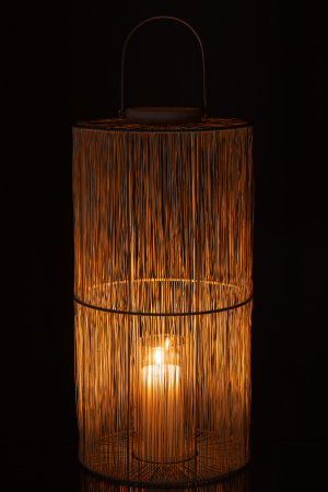 Felinar Matte, Metal/Fier, Alb, 31x31x76 cm [2]
