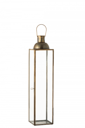 SALE % - Felinar, Metal, Bronz, 14x14x69 cm