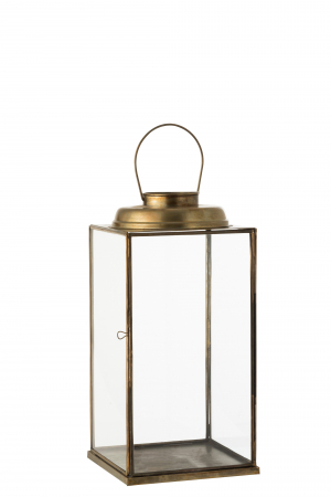 SALE % - Felinar, Metal, Bronz, 23x23.5x48 cm