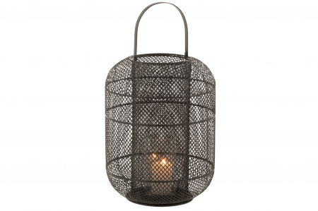 Felinar, Metal, Negru, 28x28x51 cm [1]