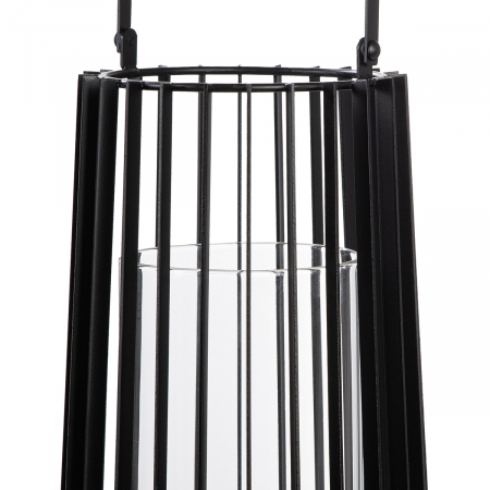 Felinar, Metal, negru, PU 2, H 40 cm, D 19 cm [1]