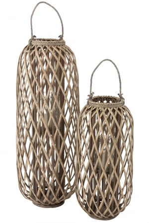 Felinar Willow, Lemn, Gri, 35x35x95 cm [5]